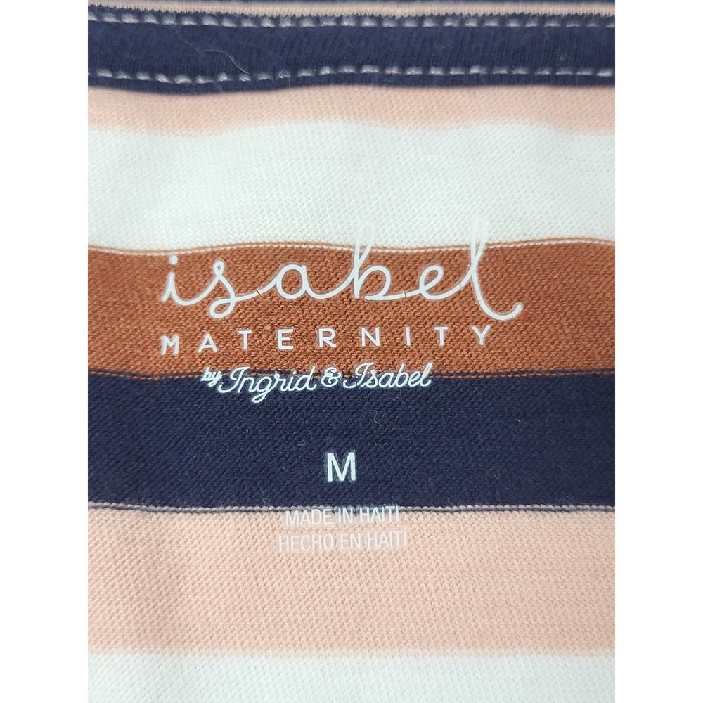Maternity Bundle Med 2 Piece Blanqi Everyday‎ Blue Legging Isabel Stripe T-Shirt - Picture 6 of 7